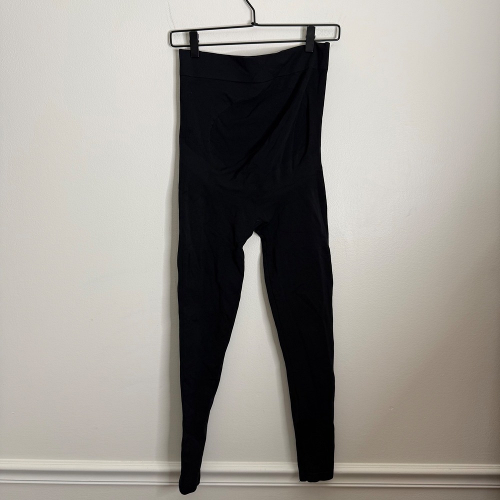 Blanqi Maternity‎ Leggings Black Over Belly Support Comfortable Womens